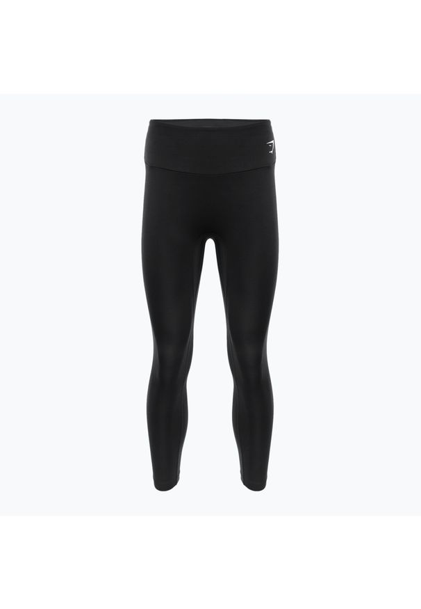 GYM SHARK - Legginsy treningowe damskie Gymshark Training 7/8. Kolor: czarny