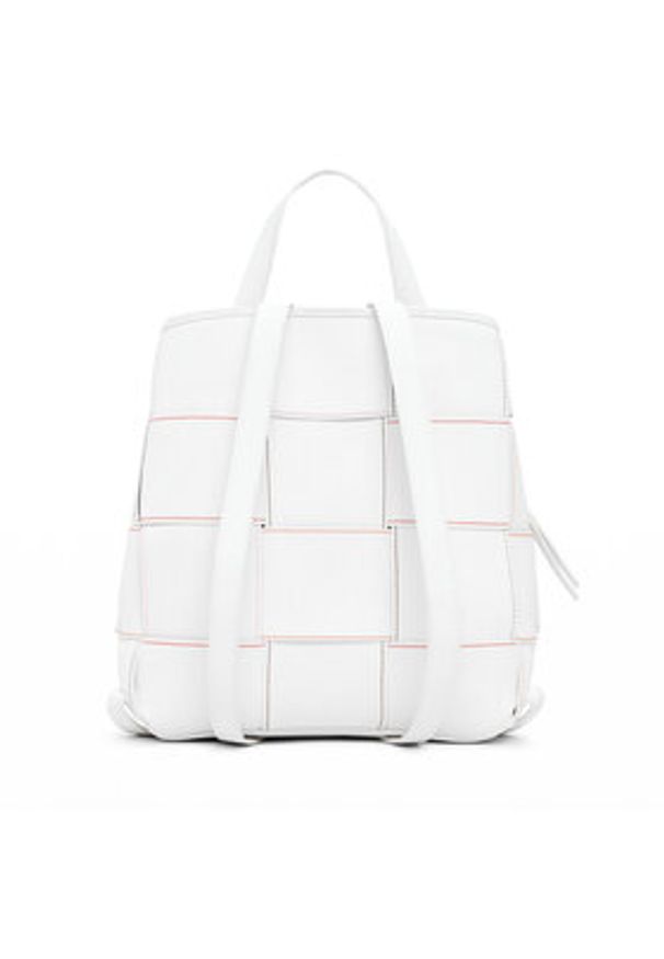 Desigual Plecak Yoko Blacno 25SAKP34 Biały. Kolor: biały. Materiał: skóra