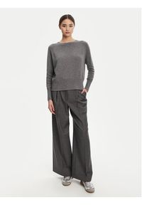 Marella Sweter Spider 2523366354 Szary Oversize. Kolor: szary. Materiał: syntetyk