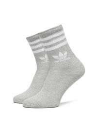 Adidas - adidas Zestaw 3 par wysokich skarpet unisex Mid Cut Crew IL5023 Kolorowy. Materiał: bawełna, materiał. Wzór: kolorowy #4