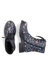 Rieker Trapery Z9120-90 Kolorowy. Materiał: skóra. Wzór: kolorowy #7