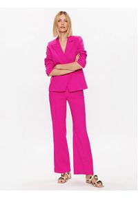 NAF NAF Spodnie materiałowe Ebiddie XENP33 Różowy Regular Fit. Kolor: różowy. Materiał: syntetyk #4