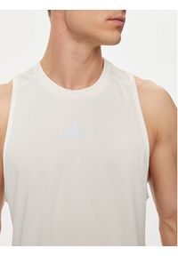 Adidas - adidas Koszulka techniczna IS3716 Écru Regular Fit. Materiał: syntetyk #5