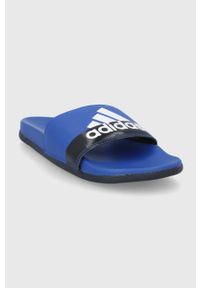 Adidas - adidas Klapki Adilette Comfort męskie kolor granatowy. Kolor: niebieski. Obcas: na obcasie. Wysokość obcasa: niski