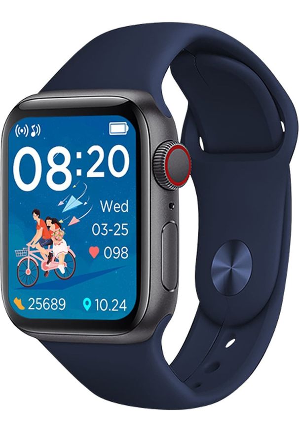 TRACER - Smartwatch Tracer TW7 Granatowy (TRAFON47134). Rodzaj zegarka: smartwatch. Kolor: niebieski