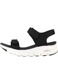 skechers - Buty Kobieta Skechers Arch Fit Touristy czarny. Kolor: czarny. Sezon: lato