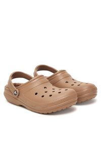 Crocs Klapki Classic Lined Clog 203591 Brązowy. Kolor: brązowy #6