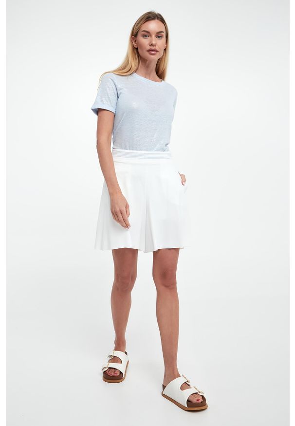 Sportalm - T-shirt damski lniany SPORTALM. Materiał: len