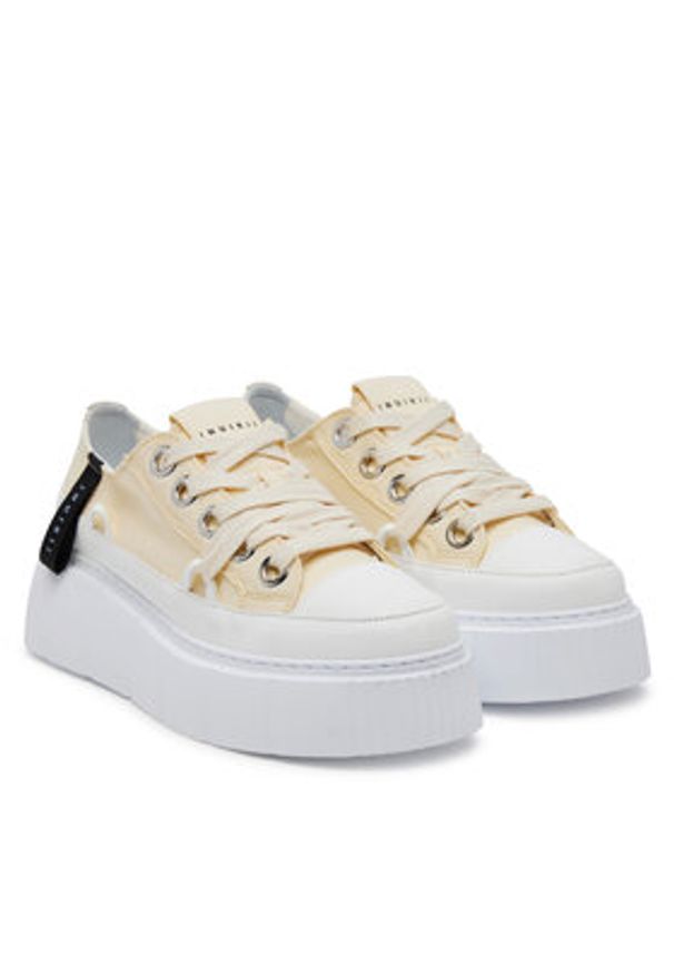 Inuikii Trampki Matilda Canvas Low 30102-025 Żółty. Kolor: żółty. Materiał: materiał