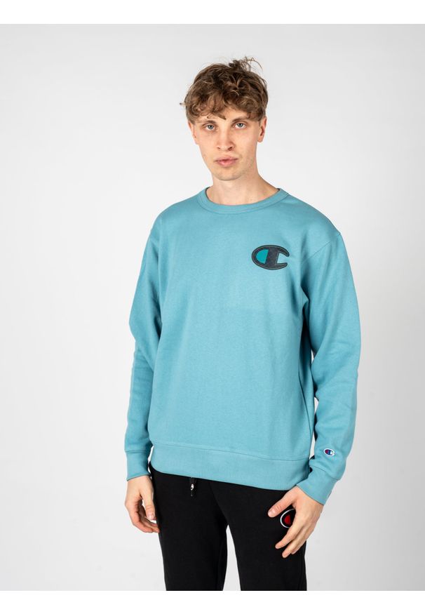 Champion Bluza | HBGF88H 586N8A | Mężczyzna | Niebieski. Okazja: na co dzień. Kolor: niebieski. Materiał: poliester, bawełna. Styl: casual