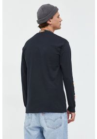 Primitive longsleeve bawełniany kolor czarny z nadrukiem. Kolor: czarny. Materiał: bawełna. Długość rękawa: długi rękaw. Wzór: nadruk #4