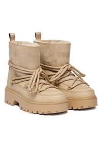 TOMMY HILFIGER - Tommy Hilfiger Śniegowce FW0FW08996 Beżowy. Kolor: beżowy. Materiał: skóra #2