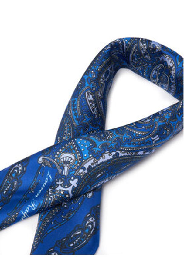 Lauren Ralph Lauren - LAUREN RALPH LAUREN Chusta jedwabna Paisley Sandwashed 454P09786001 Niebieski. Kolor: niebieski. Materiał: jedwab. Wzór: paisley