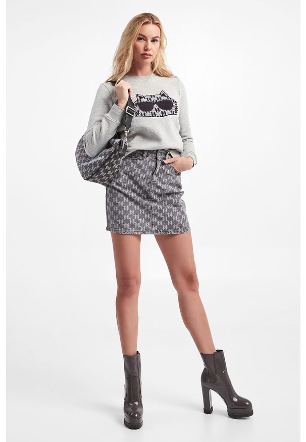 Karl Lagerfeld - Bluza damska KARL LAGERFELD. Długość rękawa: długi rękaw. Długość: długie