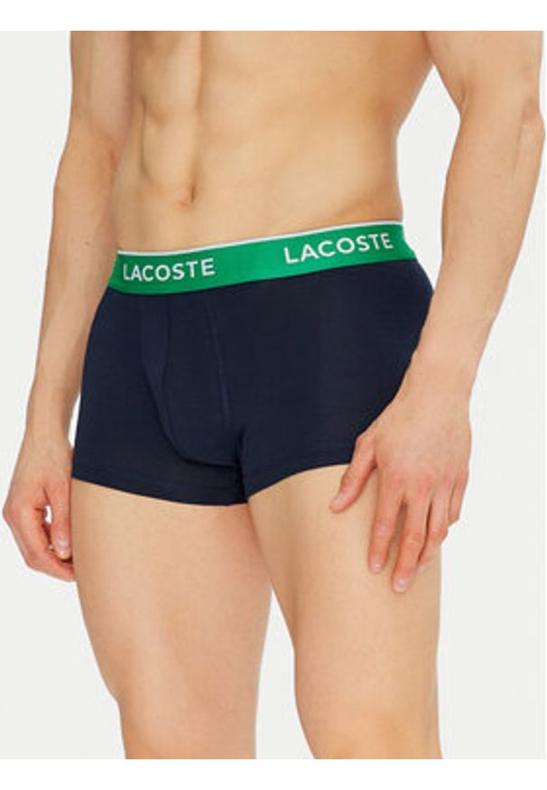Lacoste Komplet 3 par bokserek 5H1297 Granatowy. Kolor: niebieski. Materiał: bawełna