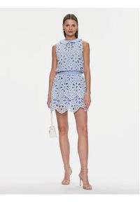 Silvian Heach Spódnica mini Miniskirt GPP24413MG Niebieski Regular Fit. Kolor: niebieski. Materiał: bawełna #3
