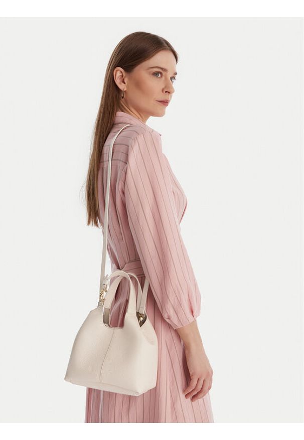 Coccinelle Torebka SHA Coccinelle C-Easy E1 SHA 58 01 01 Écru. Materiał: skórzane