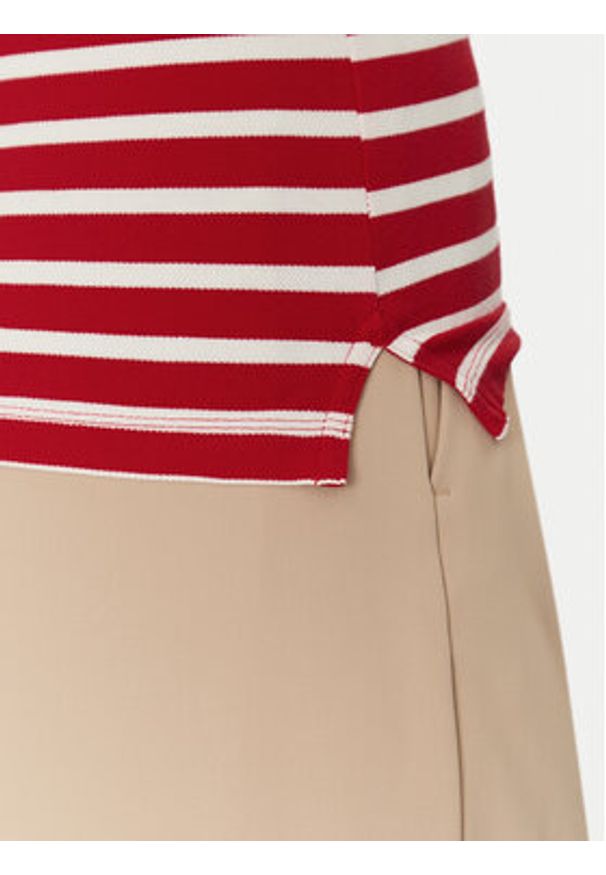 TOMMY HILFIGER - Tommy Hilfiger Polo 1985 WW0WW43225 Czerwony Slim Fit. Typ kołnierza: polo. Kolor: czerwony. Materiał: bawełna