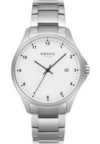 Zegarek OBAKU Zegarek męski Obaku Denmark V272GDTWST szary. Kolor: szary #1