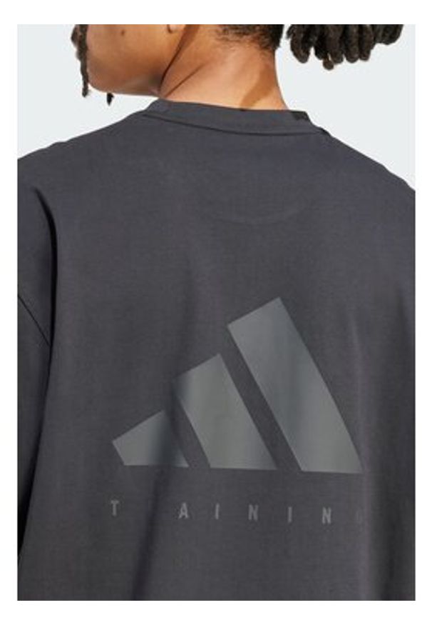 Adidas - adidas T-Shirt PrimeLift Workout JN3680 Czarny Oversize. Kolor: czarny. Materiał: bawełna