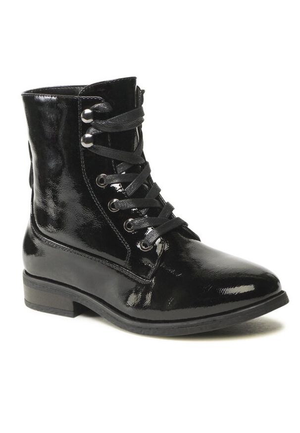 Jenny Fairy Trzewiki WS2796-16 Czarny. Kolor: czarny. Materiał: skóra