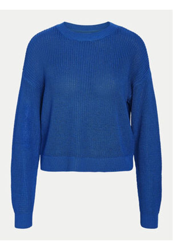 Noisy may - Noisy May Sweter Maysa 27021536 Niebieski Relaxed Fit. Kolor: niebieski. Materiał: syntetyk, bawełna