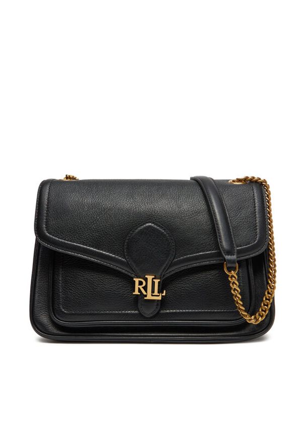 Lauren Ralph Lauren - LAUREN RALPH LAUREN Torebka 431974551001 Czarny. Kolor: czarny. Materiał: skórzane
