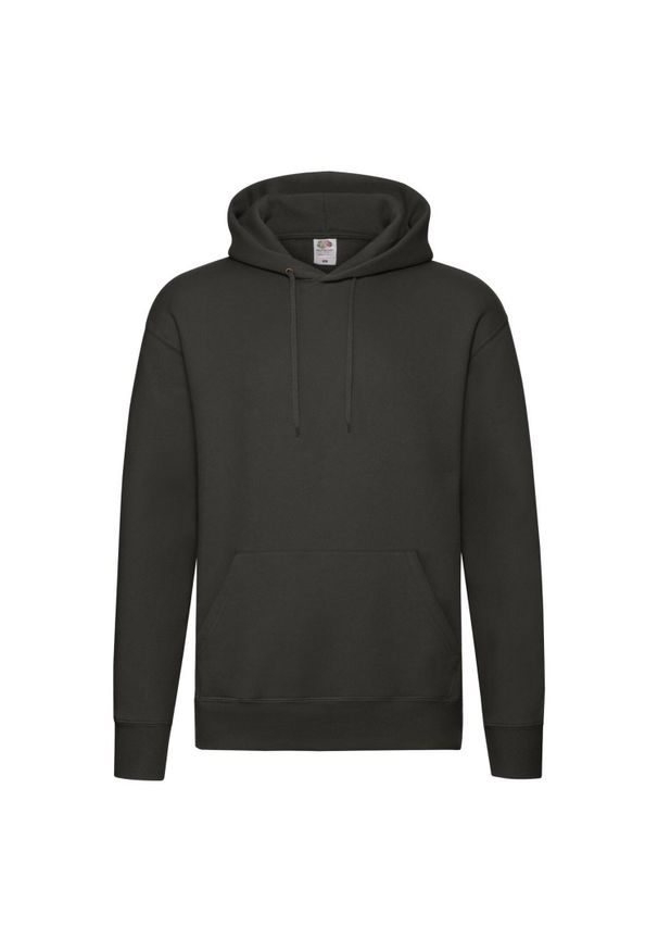 FRUIT OF THE LOOM - Męska Bluza Z Kapturem Premium. Typ kołnierza: kaptur. Kolor: wielokolorowy, szary, brązowy