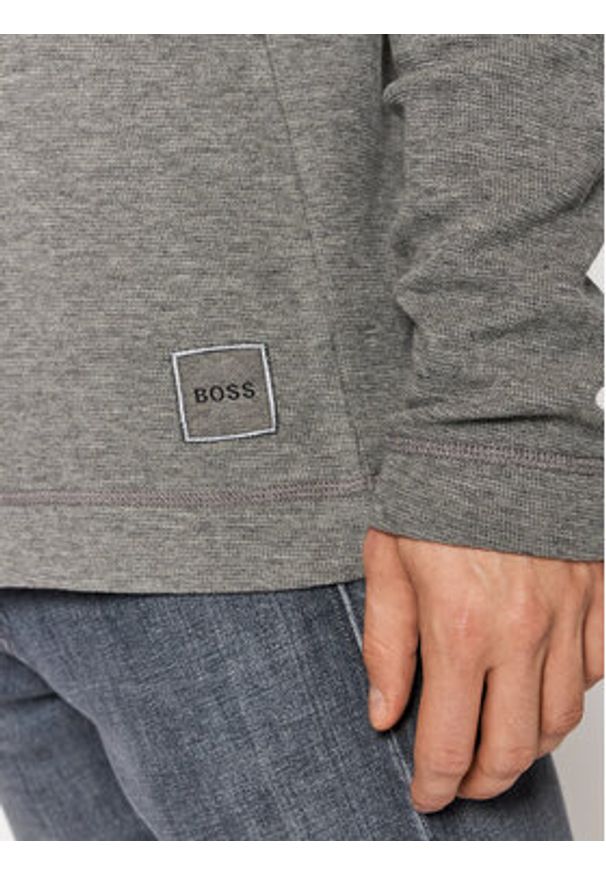 BOSS - Boss Sweter Tempest 1 50462773 Szary Slim Fit. Kolor: szary. Materiał: bawełna