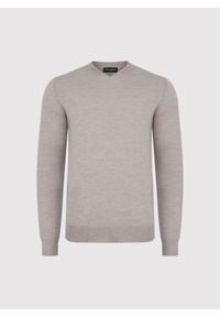 Pako Lorente - PAKO LORENTE - Wełniany sweter w kolorze beżowym. Okazja: na co dzień. Kolor: niebieski, beżowy. Materiał: wełna. Sezon: jesień. Styl: casual #2