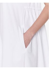 Max Mara Leisure Sukienka codzienna Gaspare 23362109 Biały Regular Fit. Okazja: na co dzień. Kolor: biały. Materiał: bawełna. Typ sukienki: proste. Styl: casual #5