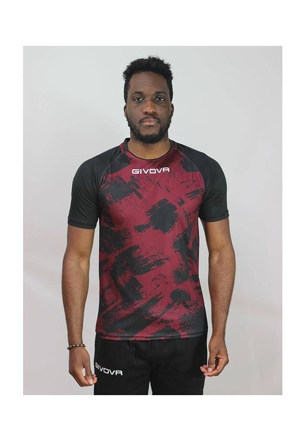 Givova Shirt Art Interlock M/C krótki rękaw 2XS Deep Indigo. Kolor: czerwony, wielokolorowy, czarny, brązowy. Długość rękawa: krótki rękaw. Długość: krótkie. Sport: piłka nożna
