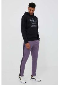 adidas Originals bluza męska kolor czarny z kapturem z nadrukiem. Typ kołnierza: kaptur. Kolor: czarny. Materiał: materiał, dzianina. Wzór: nadruk #5