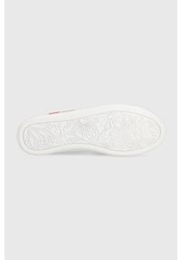 skechers - Skechers tenisówki x JGoldcrown damskie kolor biały. Nosek buta: okrągły. Zapięcie: sznurówki. Kolor: biały. Materiał: guma