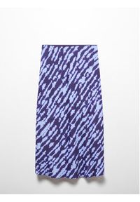 mango - Mango Spódnica trapezowa Bombay7 67075743 Niebieski Regular Fit. Kolor: niebieski. Materiał: wiskoza #5