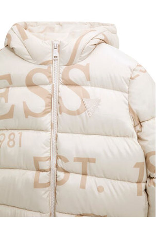 Guess Kurtka zimowa H5BJ00 WCFM0 Beżowy Regular Fit. Kolor: beżowy. Materiał: syntetyk. Sezon: zima