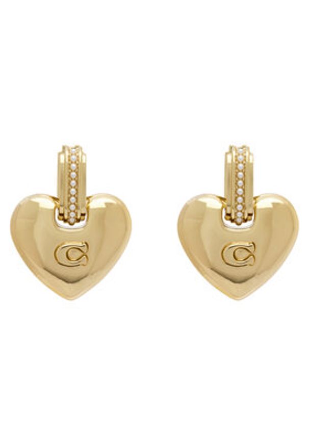 Coach Kolczyki 37557565 Złoty. Materiał: metalowe. Kolor: złoty