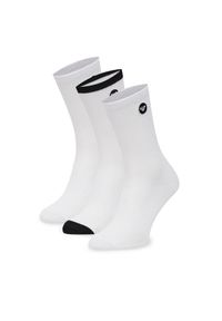 Roxy Zestaw 3 par wysokich skarpet damskich AS_ROXY_02W_SS25 (3-PACK) Biały. Kolor: biały. Materiał: materiał, bawełna