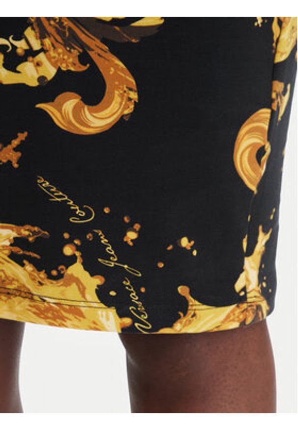 Versace Jeans Couture Sukienka codzienna 80HAO943 JS550 Czarny Slim Fit. Okazja: na co dzień. Kolor: czarny. Materiał: bawełna. Typ sukienki: proste. Styl: casual