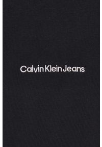 Calvin Klein Jeans bluza męska kolor czarny z aplikacją. Kolor: czarny. Wzór: aplikacja. Styl: klasyczny #5