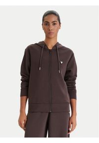 Guess Bluza V4YQ06 KCAY2 Brązowy Regular Fit. Kolor: brązowy. Materiał: syntetyk #1