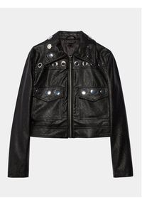 Sisley Kurtka z imitacji skóry 2X0JLN03Q Czarny Regular Fit. Kolor: czarny. Materiał: skóra #6