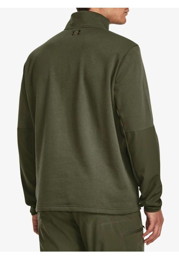 Bluza męska z zamkiem 1/2 Under Armour Tac Rival Job Fleece. Kolor: zielony