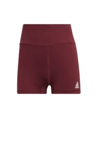 Spodenki sportowe damskie Adidas Yoga Essentials. Kolor: czerwony, brązowy, wielokolorowy. Materiał: poliester, elastan