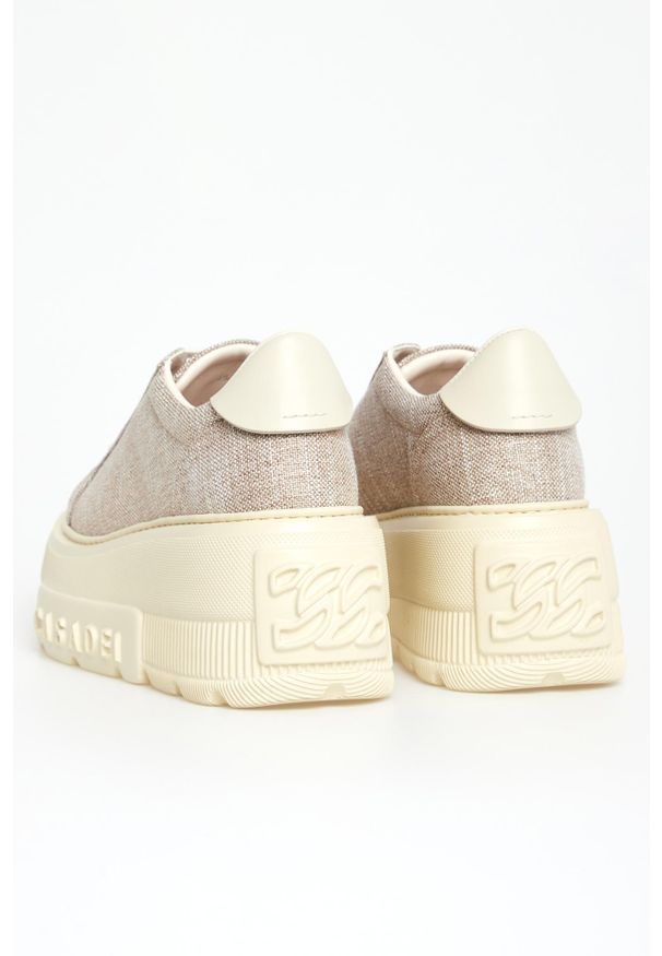 Casadei - Sneakersy damskie skórzane CASADEI. Materiał: skóra