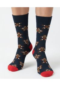His Story - Skarpetki Bawełniane - Tematyczne - Granatowe, Ciastek. Kolor: niebieski. Materiał: elastan, bawełna, poliamid #3