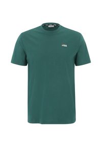 Fila - T-shirt Męski Berloz. Kolor: zielony