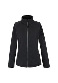 Regatta - Polar damski rozsuwany Liliena. Kolor: czarny. Materiał: polar. Długość rękawa: raglanowy rękaw #1