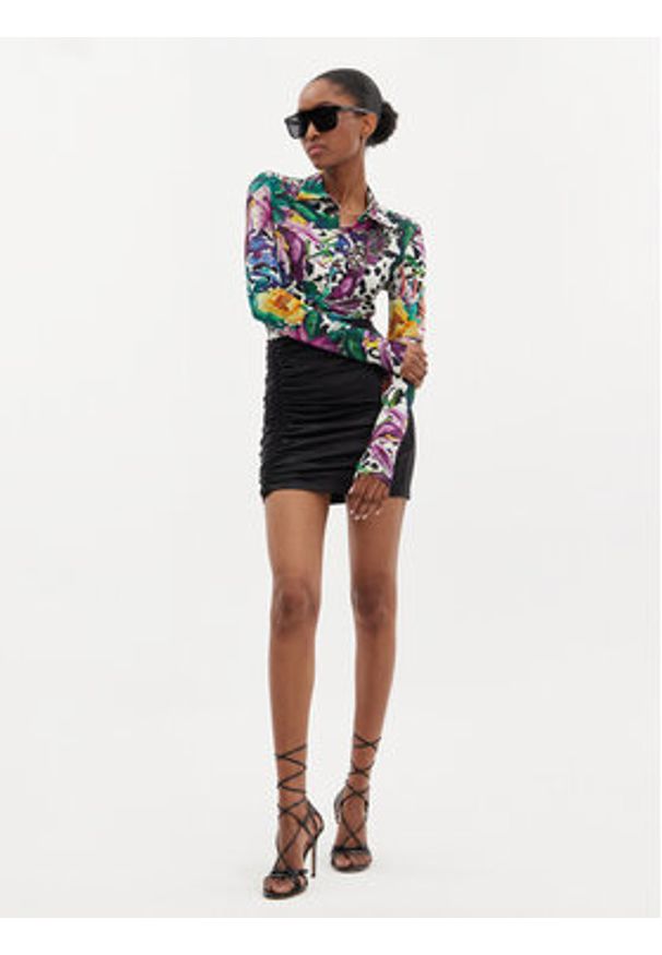 Just Cavalli Koszula 76PAL228 Kolorowy Slim Fit. Materiał: wiskoza. Wzór: kolorowy