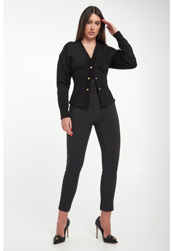 Elisabetta Franchi - Kardigan damski z wiskozy ELISABETTA FRANCHI. Materiał: wiskoza